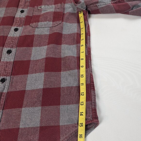 HOLLISTER Flannel Plaid Button Down Shirt 100% Cotton Tag size M - Picture 5 of 14